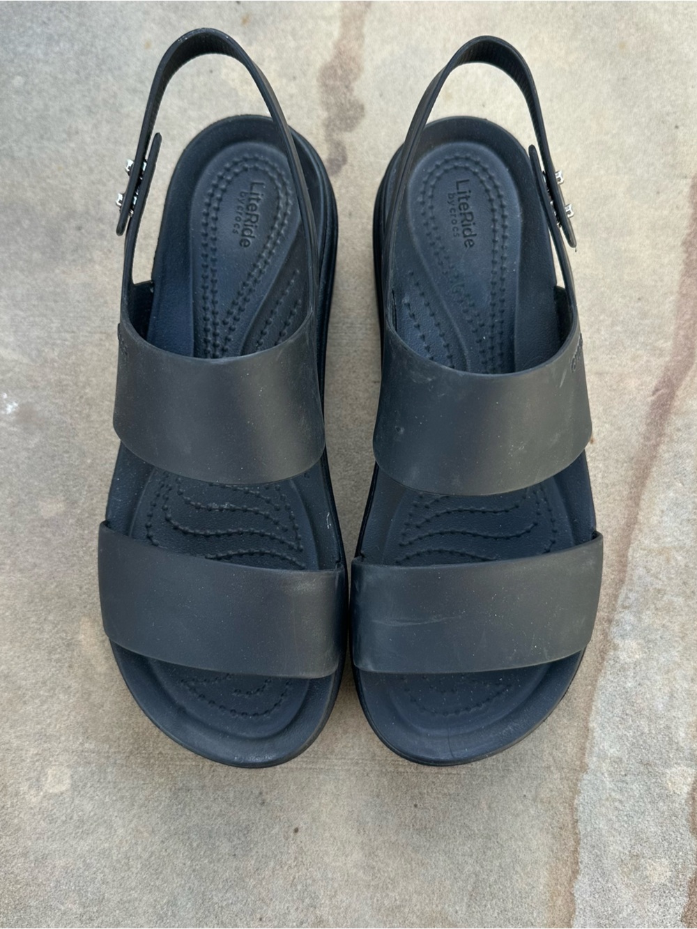 Crocs Lite Ride Brooklyn Low Wedge Platform Sandals Women's 6 NEW - Picture 3 of 10